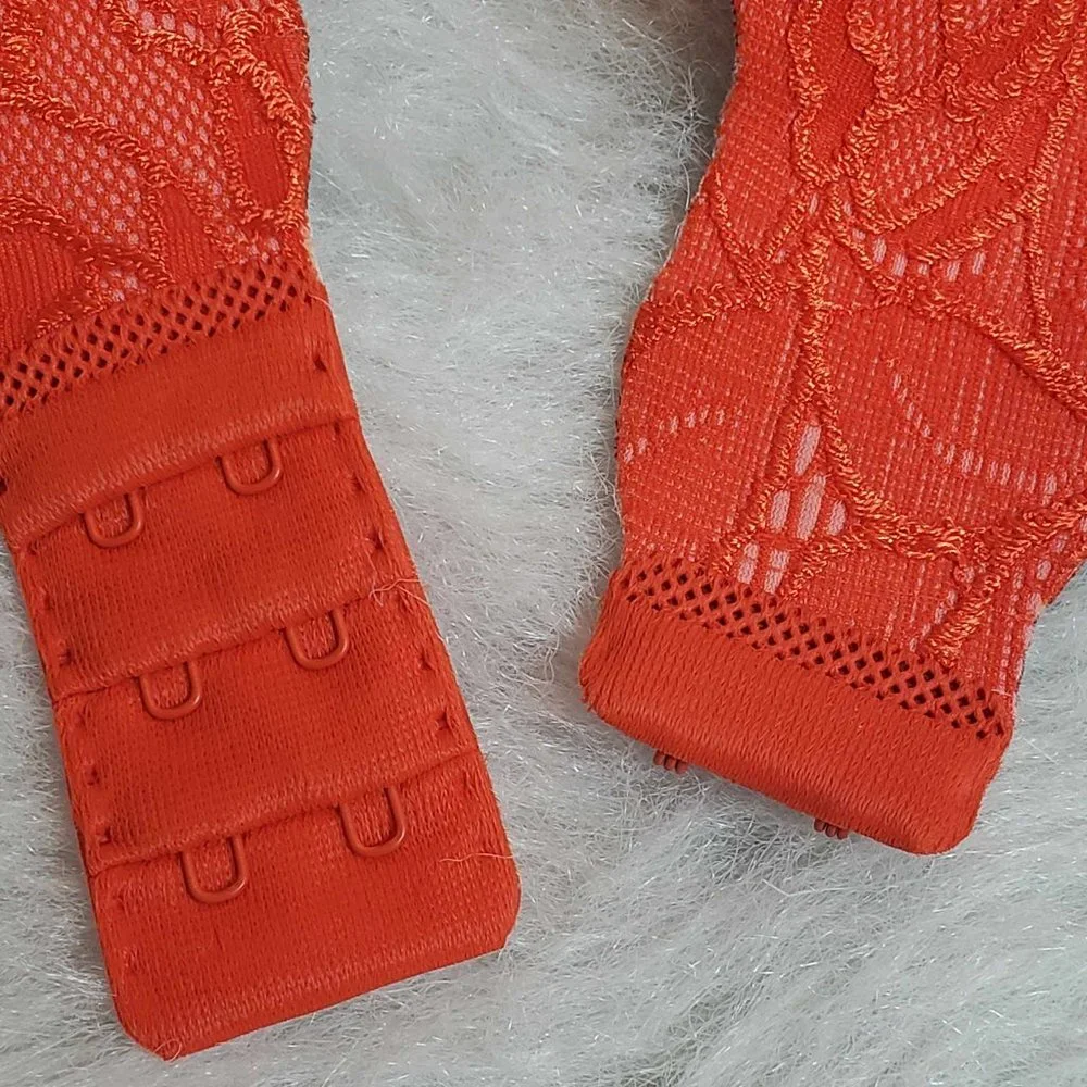 Victoria's Secret Very Sexy Wave Lace Secret Embrace Push-up Bra - Orange 34c - Picture 9 of 11